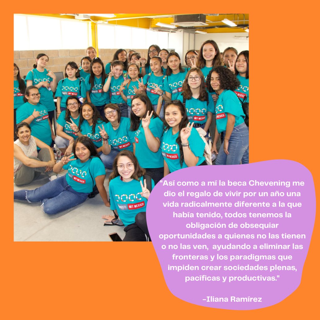 UKinMexico's tweet photo. A pesar de las adversidades, @CheveningMX
le brindó la oportunidad a @Ilianar2 de estudiar su
maestría en Reino Unido. Hoy encabeza proyectos con la finalidad de acercar a niñas, mujeres y poblaciones vulnerables a las ciencias de la computación. #EndGBV https://t.co/vogwPbQzCY