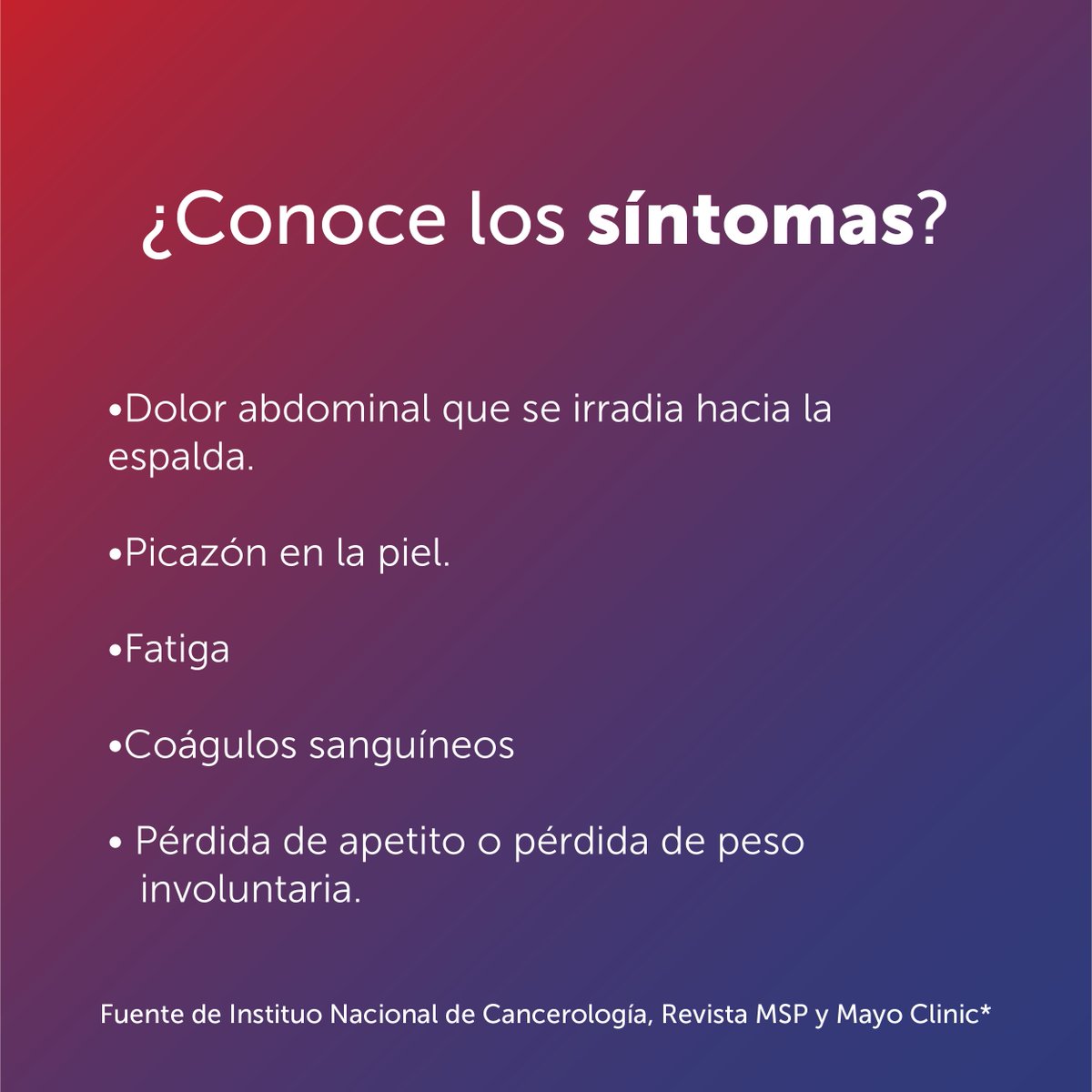 Lab_Toledo's tweet photo. #LaboratorioClínicoToledo te informa sobre el cáncer del páncreas.

Aquí te presentamos los síntomas y factores de riesgos porque la clave
está en prevenir. https://t.co/i6beK41jEk