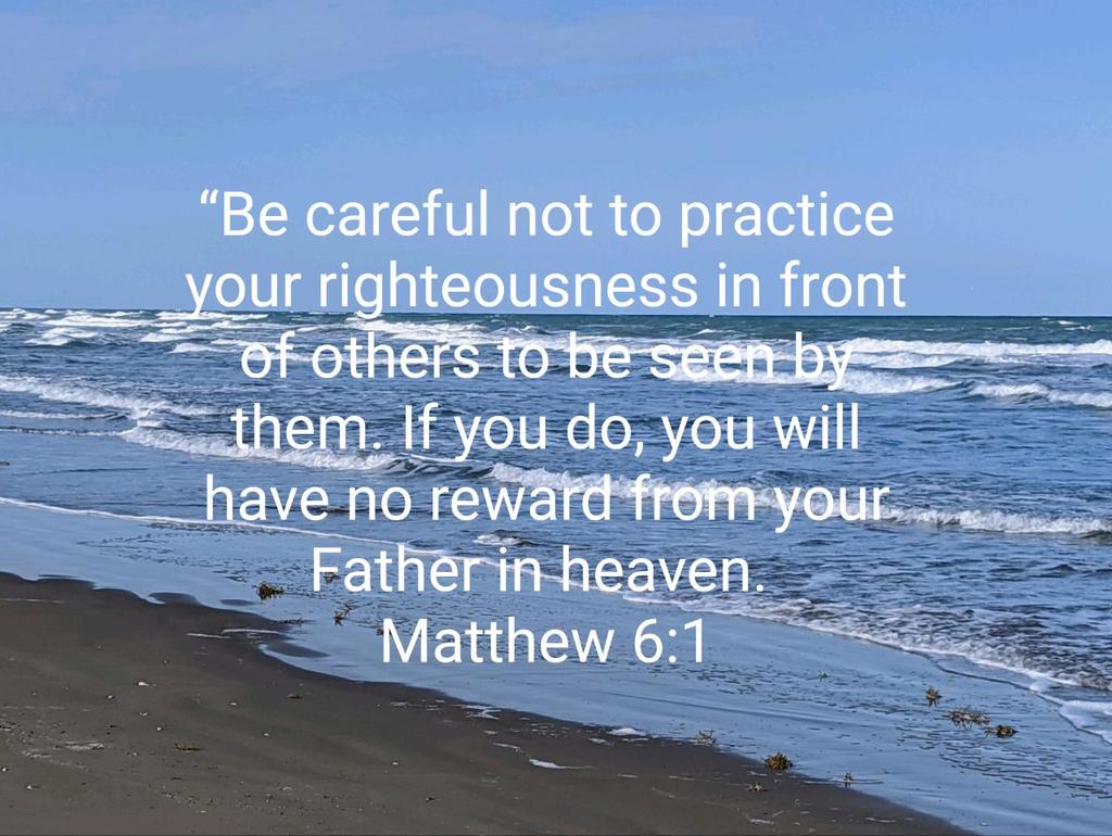 NELHS_Admin's tweet photo. “Be careful not to practice your righteousness in front of others to be seen by them. If you do, you will have no reward from your Father in heaven.
Matthew 6:1 NIV

https://t.co/eWVzIAkJhf https://t.co/tNFy1pFr4N