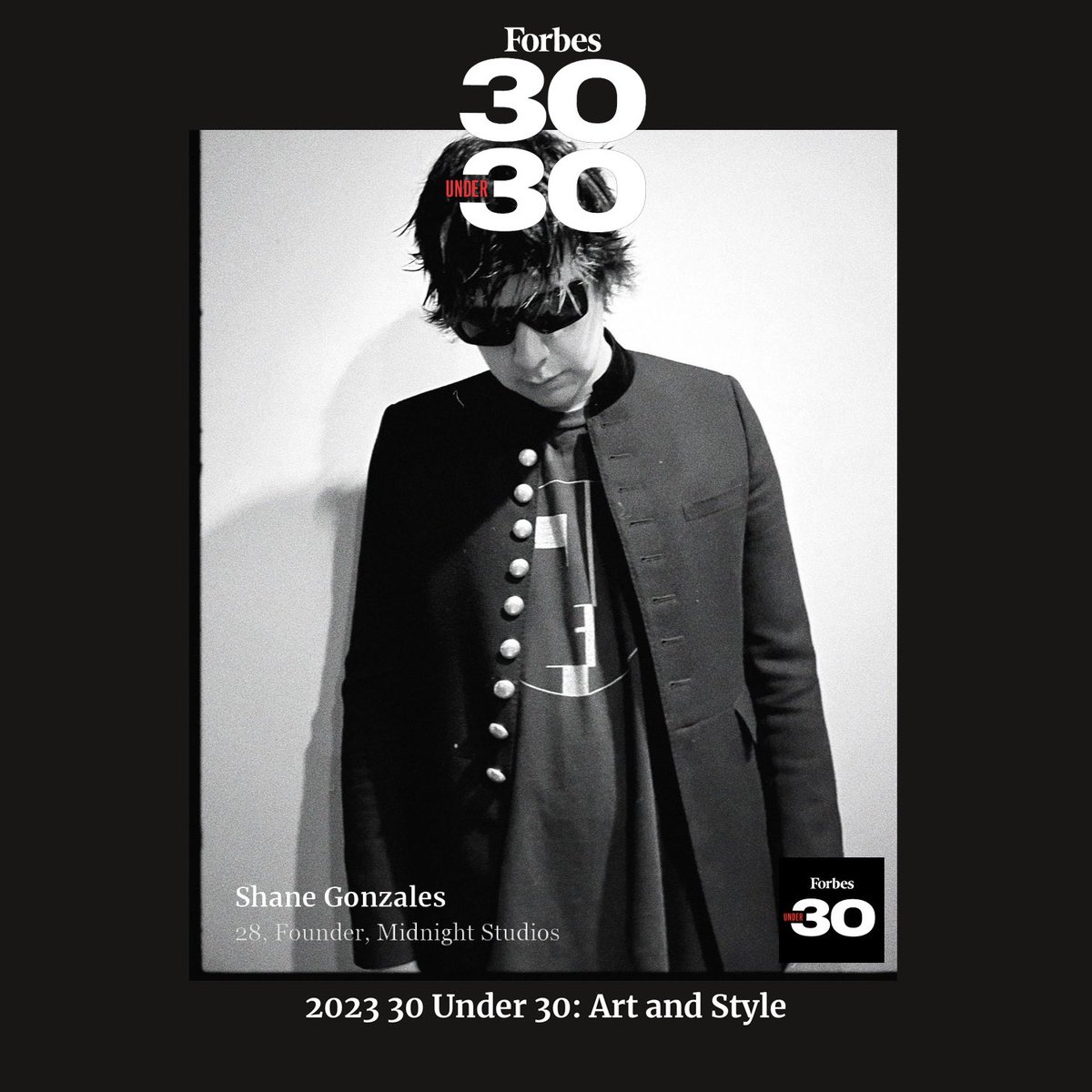 Thank you <a href="/Forbes/">Forbes</a> <a href="/ForbesUnder30/">Forbes Under 30</a> . it’s an honor to be included on this list of some of the brightest and unique minds out there. excited to continue growing <a href="/midnightstudios/">MIDNIGHT STUDIOS</a> and provide opportunities for the future talent of the world. 🫶🏽