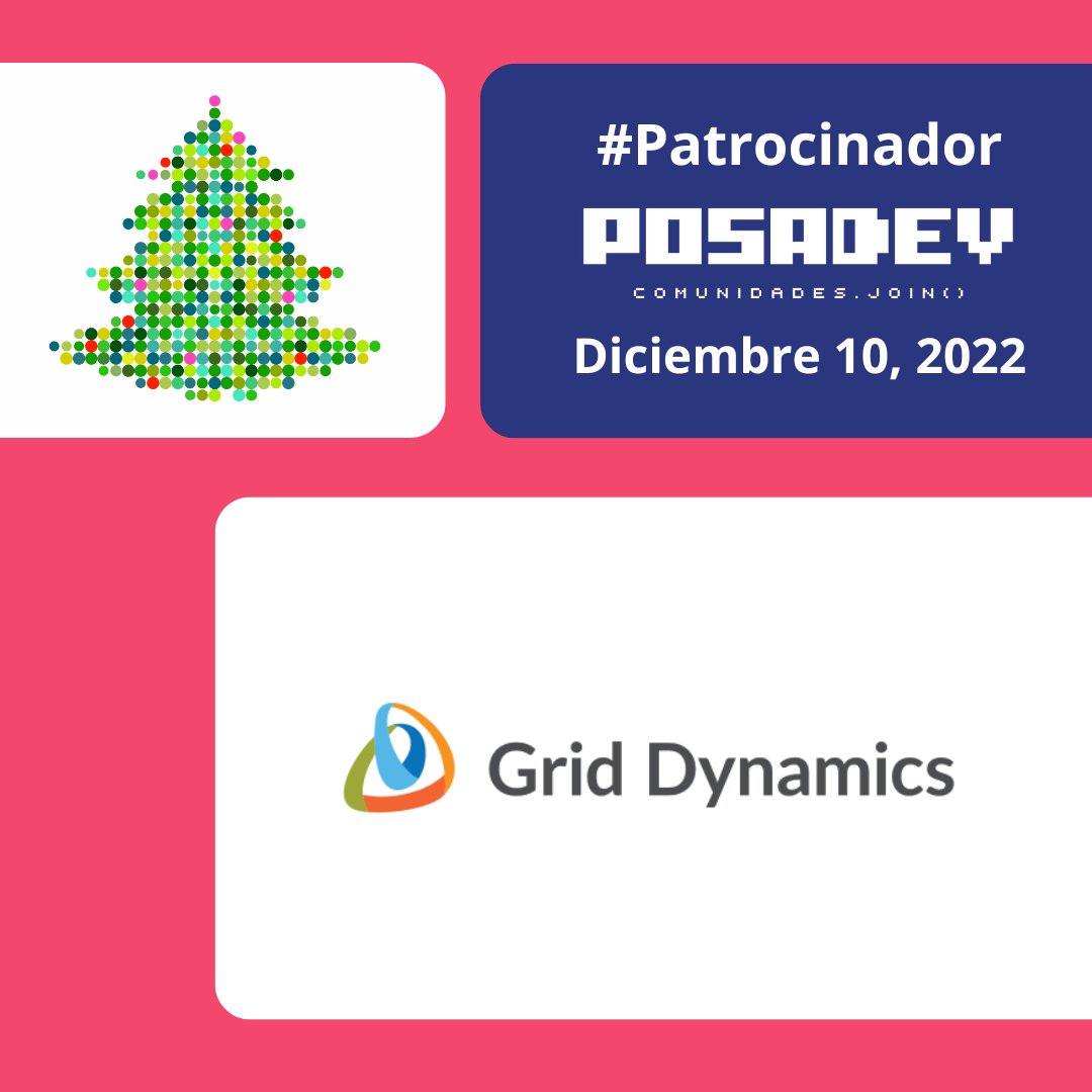 posadev's tweet image. Agradecemos a @GridDynamicsLAT por su apoyo como patrocinador de #PosaDev2022. 

Les recordamos que ya no contamos con entradas para el evento, quienes ya tengan su boleto, nos vemos en unos días.