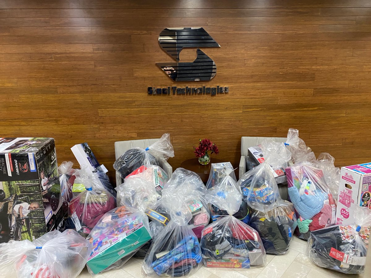 This year, our Corporate office was able to get gifts for 25 Angels from The Salvation Army Louisville's Angel Tree Program! We love supporting this nonprofit every year as they assist so many in our community. #GivingTuesday #SteelTechTeam
