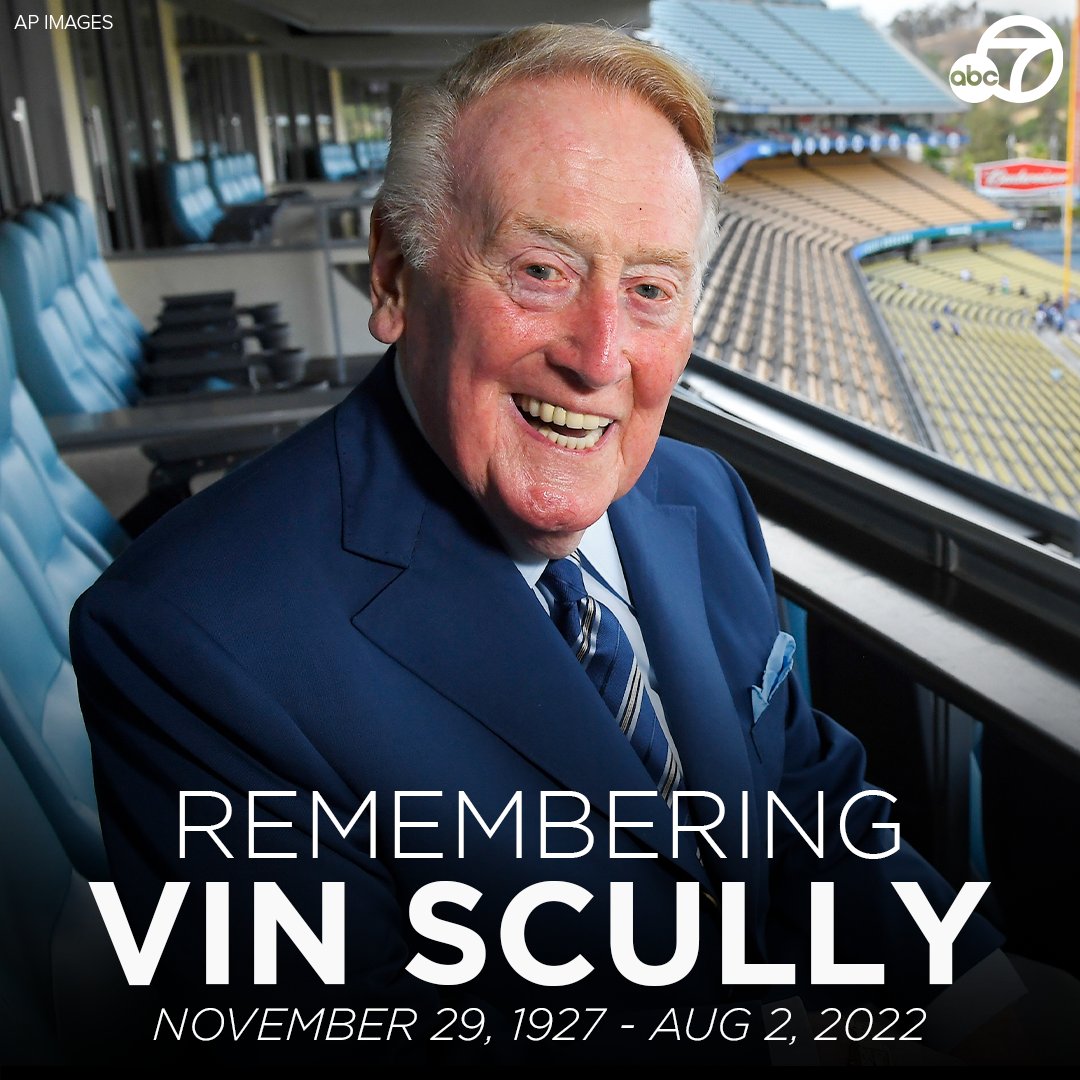 Remembering #VinScully: The longtime #Dodgers announcer would have turned 95 years old today. 💙🙏🏻🕊️