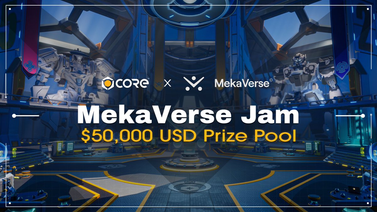 MekaVerse's tweet photo. MekaVerse x @CoreGames Jam 🎮

$50,000 USD PRIZE! 🏆⚔️💎
→ Learn more: https://t.co/St30kKqYEW 🤖

Participate in a variety of jams to create MekaVerse Art, Games, Stories, and Videos from November 29, 2022 to January 2, 2023.

Here's all you need to know 🧵👇 (1/5) https://t.co/yOOOOVRZFX