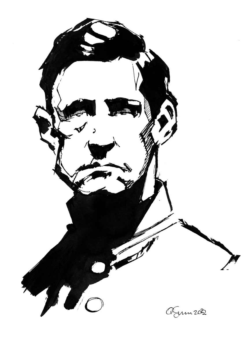 pgron66's tweet photo. John Had Seen Better Days

Ink on paper
#drawing #art https://t.co/miwL2dvI3G