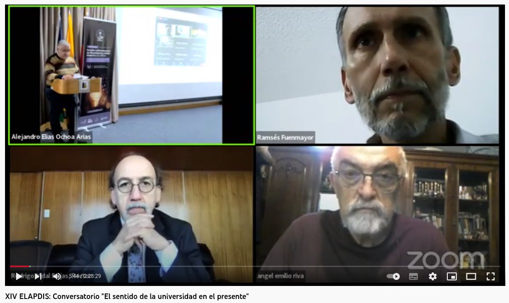 Escuela Latinoamericana de Pensamiento y Diseño Sistémico 2022: Transformación de la Universidad. 

Conversatorio: "El sentido de la universidad en el presente". Ya puedes ver el vídeo en: youtube.com/watch?v=CQikZn…

#ELAPDIS2022 #CienciaAbierta