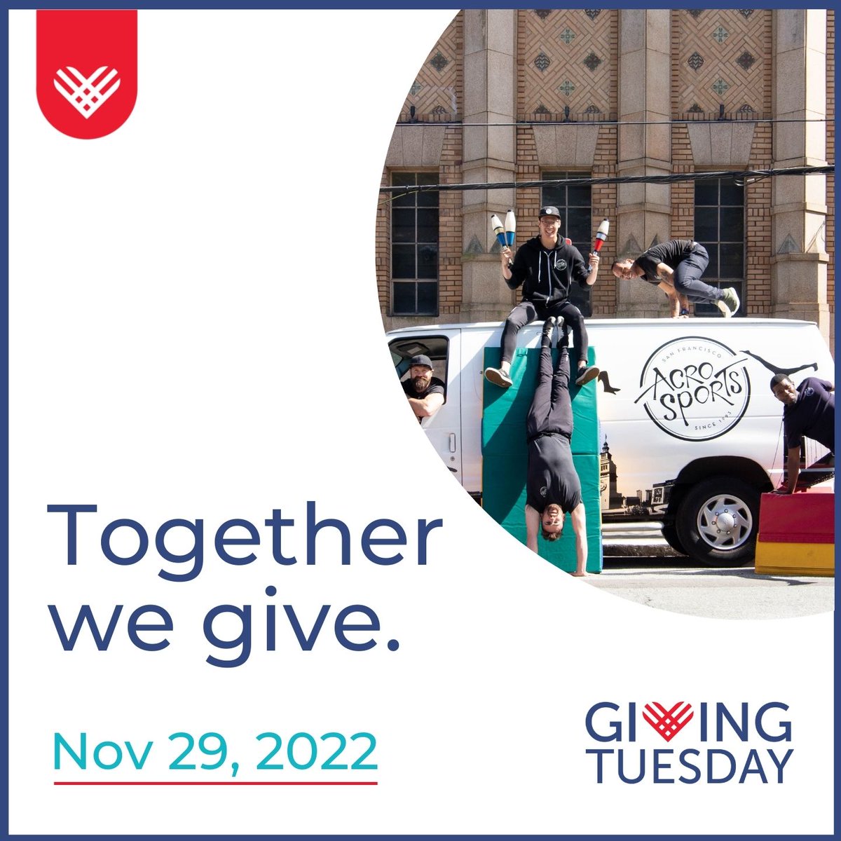 Your generous contribution to AcroSports’ future will be multiplied again and again in the lives of the children and youth AcroSports help shape into empowered, creative, community-oriented people. Make your #GivingTuesday gift at acrosports.org/donate/