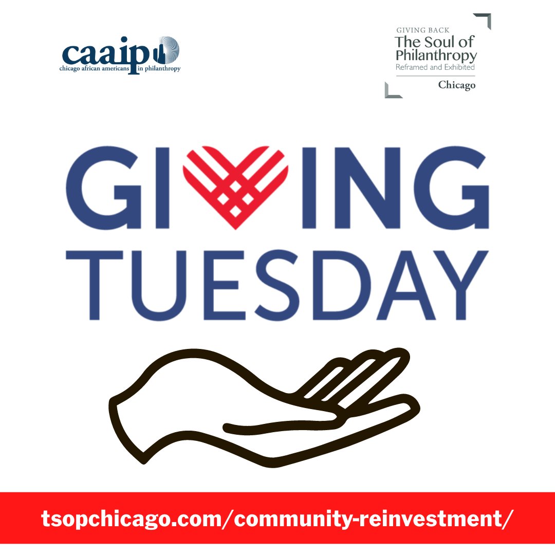 On Giving Tuesday, we can change the way we think about philanthropy. Join us and make a difference in the city by donating to the Chicago African Americans in Philanthropy Reinvestment Fund. Visit tsopchicago.com/community-rein… 

#GivingTuesday #BlackPhilanthropy
