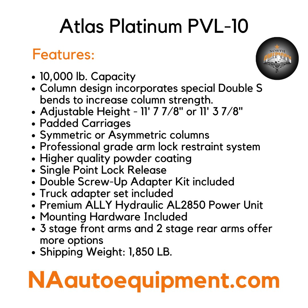 NAautoequipment's tweet photo. Seamlessly lift up to 10,000 pounds with this ALI Certified device. 🚙🚗
Info:  https://t.co/cX6XkK9EPx
#autolift #2postlift #twopostlift #2postTuesday #autogarage #commercialgarage #garageequipment #garagegoals #liftdelivery #liftinstallation #Universalift #NAautoequipment https://t.co/vGUC1DAGkd