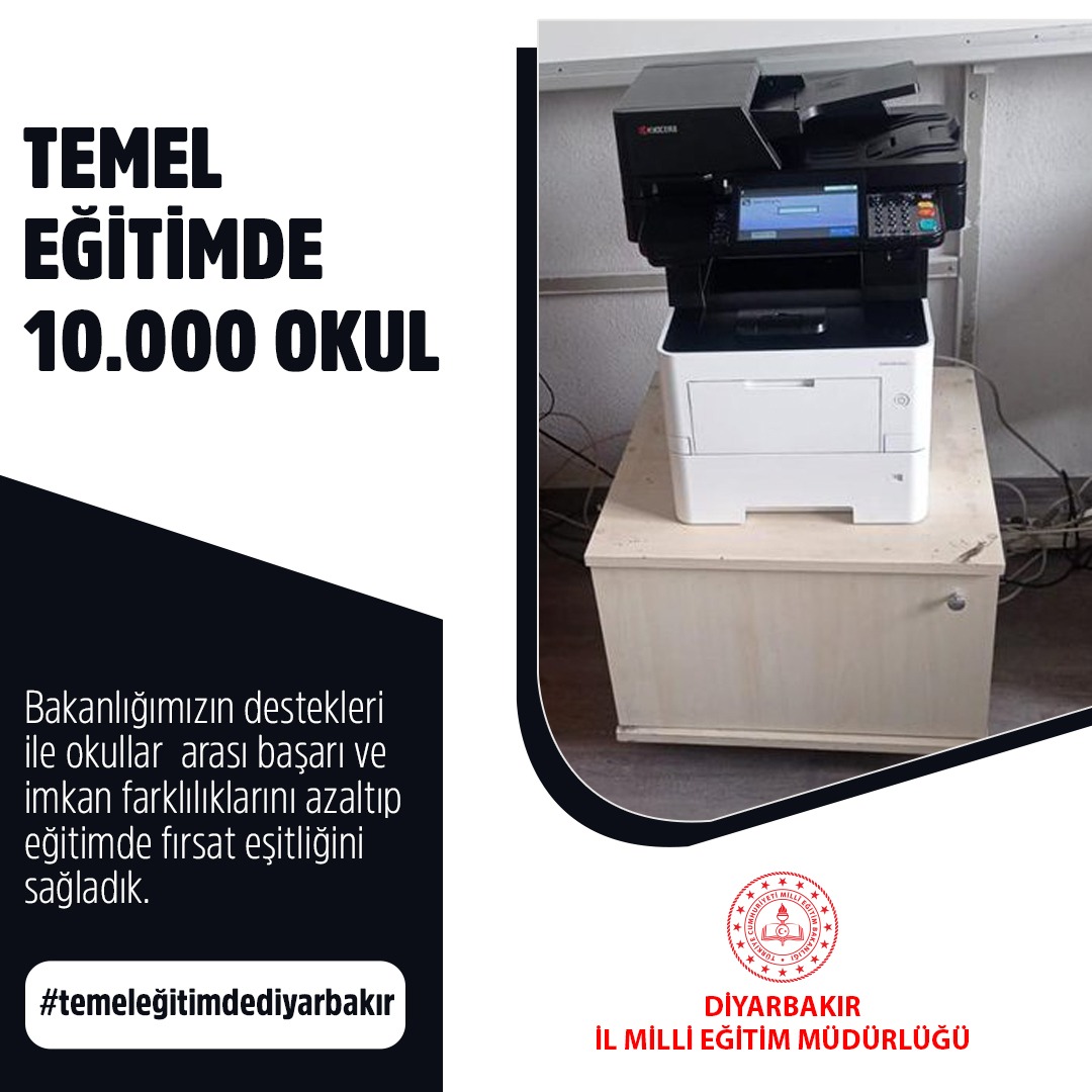 ⭐ Teşekkürler Sayın Bakanımız Mahmut Özer

Eğitimde fırsat eşitliğini sağlamak amacıyla başlatılan Temel Eğitimde 10.000 Okul Projesi ile en büyük ikinci payı 4️⃣7️⃣3️⃣ okul ile şehrimiz aldı.

#TemelEğitimdeDiyarbakır
<a href="/tcmeb/">Millî Eğitim Bakanlığı</a> 
<a href="/aliihsansu_/">Ali İhsan Su</a> 
<a href="/Murat4Kucukali/">Murat Küçükali</a>