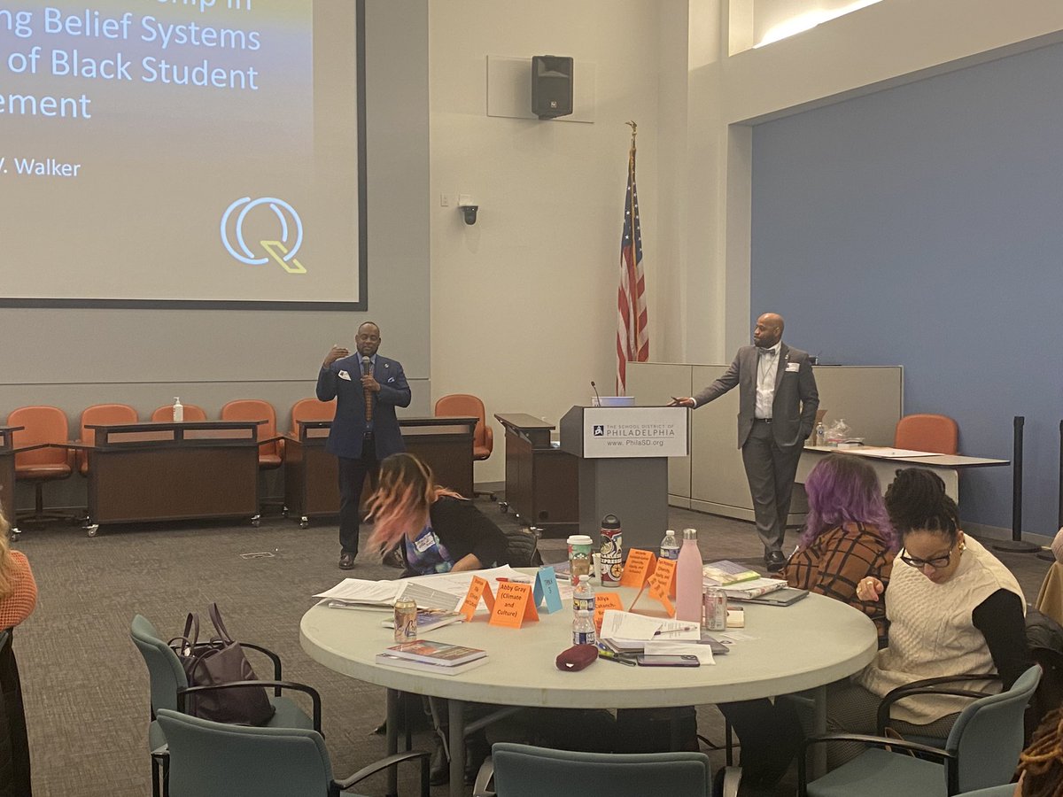 And this afternoon, <a href="/WayNice25/">Dr. Michael V. Walker</a> joins @SchoolEquityPro and the <a href="/crsl_institute/">CRSL Institute</a> in <a href="/PHLschools/">Philadelphia Schools</a> sharing the incredible work of <a href="/MPS_BlackMales/">Dr. Michael V. Walker</a>!