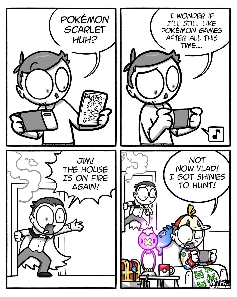 WTFrameComics's tweet image. I do remakes of my own comics now

#pokémon #pokemon #pokemonscarletandviolet #nintendoswitch #scarlet #violet #hyperfocus #webcomic #comic #webcomics #digitalart