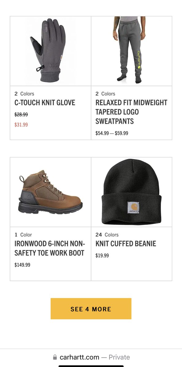 I knew I should’ve purchased these <a href="/Carhartt/">Carhartt</a> gloves for $28.99 before they went on sale for $31.99.