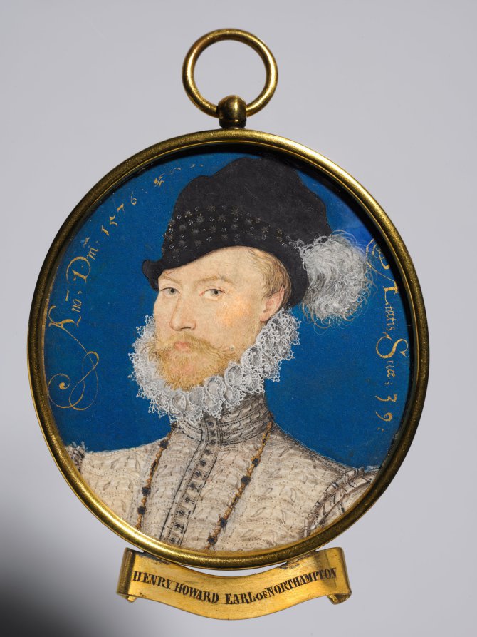 ClevelandArtBot's tweet photo. Portrait of Charles Howard, 2nd Baron Howard of Effingham, later 1st Earl of Nottingham- Nicholas Hilliard (British, c. 1547–1619); watercolor on vellum in a gilt metal frame, 1576 | 1960.39 https://t.co/O9vUN5D7u4