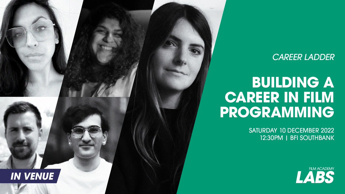 Interested in film programming as a career, but not sure where to begin?📽️

Tickets are now on sale for <a href="/BFI/">BFI</a> December Lab about all things programming! 

Hosted by an expert group of programmers &amp; finishing with FREE networking drinks! 

🎟️👉bit.ly/3TS8NmA