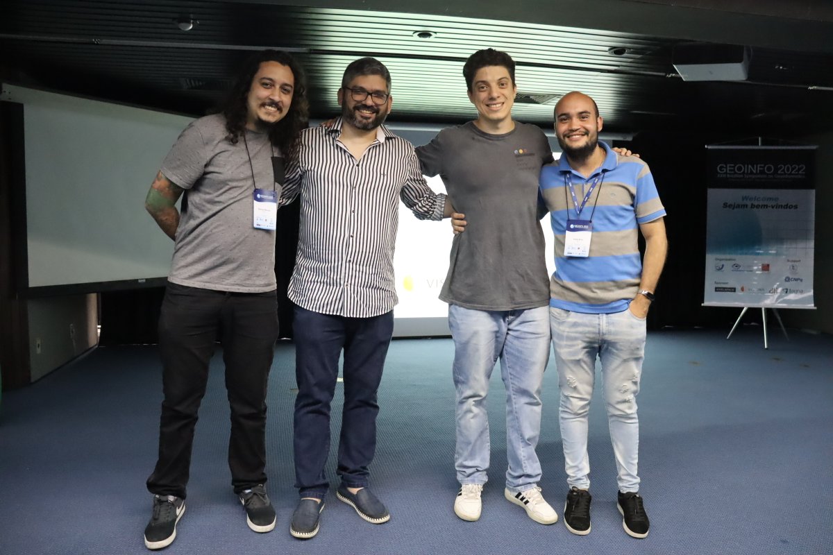 BrazilDataCube's tweet image. BDC team attends the XXIII Brazilian Symposium on GeoInformatics at INPE this week, teaching a mini course about “Earth Observation Data Cubes and Image Time Series Analysis” to symposium participants. 
#brazildatacube #inpe #cubodedadosbrasil #geoinfo #geoinfo2022