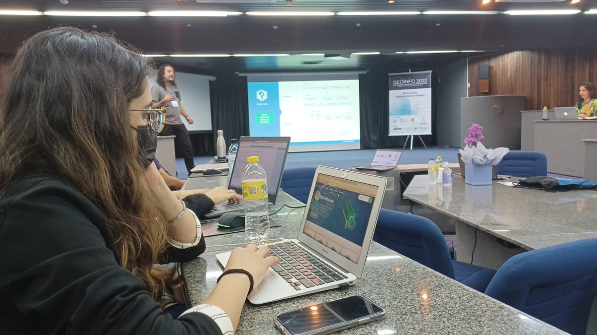 BrazilDataCube's tweet image. BDC team attends the XXIII Brazilian Symposium on GeoInformatics at INPE this week, teaching a mini course about “Earth Observation Data Cubes and Image Time Series Analysis” to symposium participants. 
#brazildatacube #inpe #cubodedadosbrasil #geoinfo #geoinfo2022