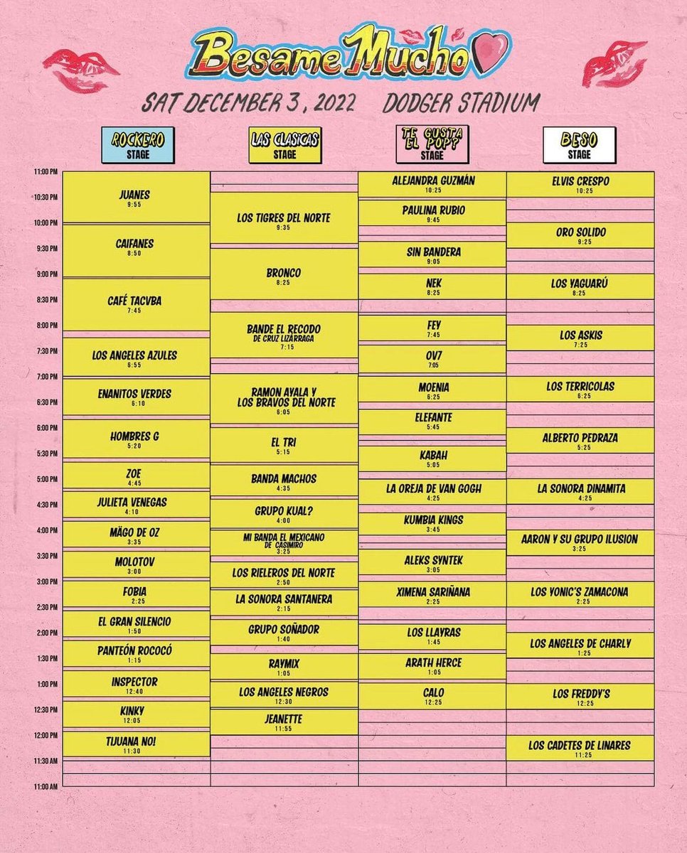 magiadefey's tweet photo. ¡Listas y listos para bailar y sentir la música de @officialfey este 3 de diciembre en el Pop Stage de #BesameMuchoFestival 🫦!
¡7:45 Dodger Stadium de Los Ángeles!

#Fey #MagiaDeFey26Años #ElectronicDream https://t.co/d3LwbuUCe8
