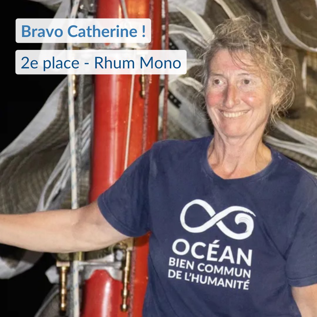 OceanAsCommon's tweet photo. #RDR2022 ⛵
Toutes nos félicitations à Catherine Chabaud qui arrive en deuxième place de la catégorie #RhumMono ! 🥈
Catherine a posé le pied à Pointe à Pitre cette nuit, à 00:33, après 19 jours, 10h et environ 6500 km de traversée 🌊
@womenforseaasso @route_du_rhum @cathchab56 https://t.co/aJESqrVbdn