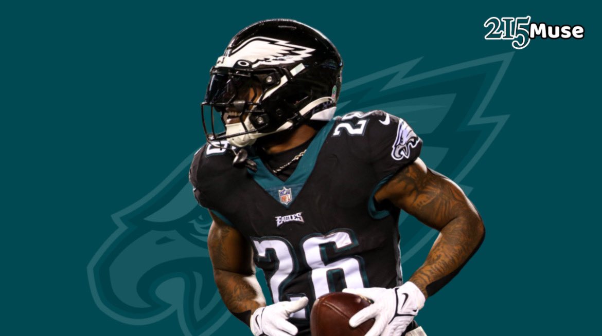 215muse's tweet photo. Miles Sanders has been ballin in his contract year.

— 900 rush/yds (5th)
— 8 rush/TD (T-6th)
— 5.1 YPC
— 0 fumbles

🚂 #FlyEaglesFly https://t.co/6bf2m2376H