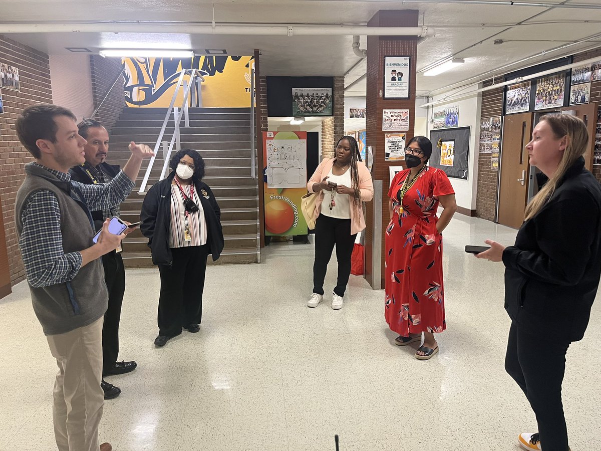 Morning Huddle at Marsh Middle School. Great way to set the focus and celebrate as a leadership team!