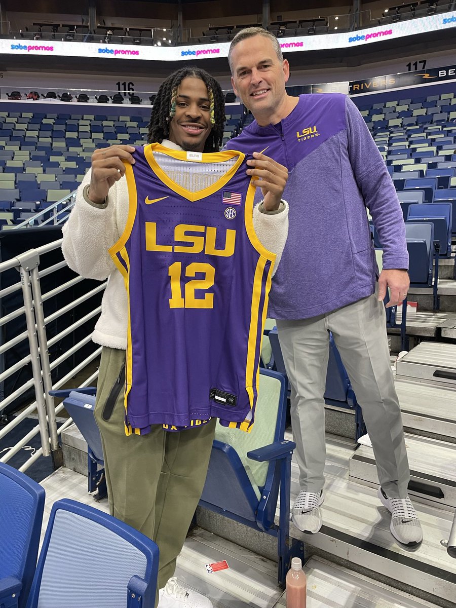 CoachMcMahon's tweet photo. 11.15.2022… Always great to visit with @JaMorant!!! It was awesome getting to watch you play! Keep inspiring people! Proud of you! #JOY https://t.co/lZpoFecOly
