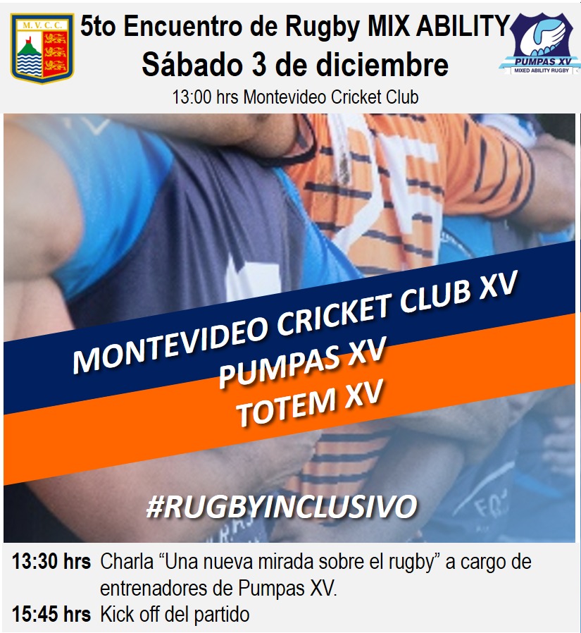 Este fin semana recibimos a nuestros amigos de @pumpasXV y @totem_xv y seguir creciendo juntos!!! #abriendocaminos##rugbyinclusivo# Los esperamos!