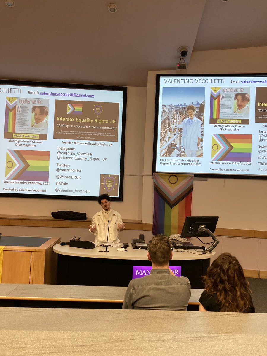 Anna_Nelson95's tweet photo. A really powerful presentation from @ValentinoInter about the importance of cultural representation, and the role of visibility in influencing both social norms & the law. As they emphasise, intersex people deserve to be and feel celebrated & supported. #LGBTwiththeI https://t.co/Vtz9nBrkQc