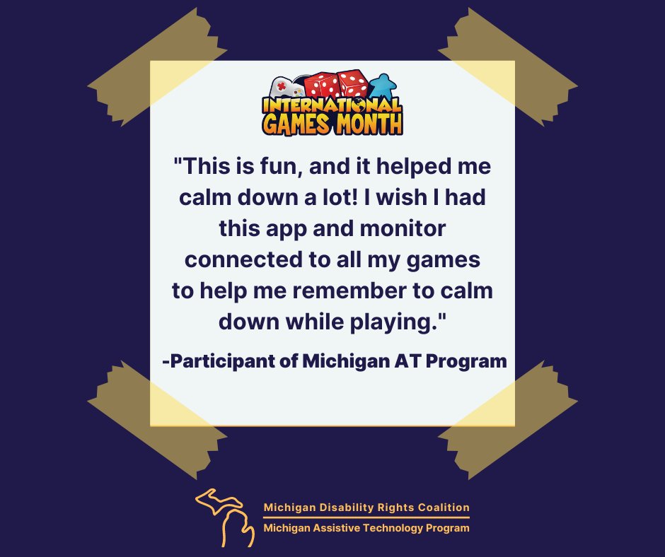 This participant got to test out our Mightier Game Device. The device teaches a user how to control their emotions while playing a video game. To learn more, contact us.

linktr.ee/michiganassist…

#InternationalGamesMonth #Games  #VideoGames #Michigan