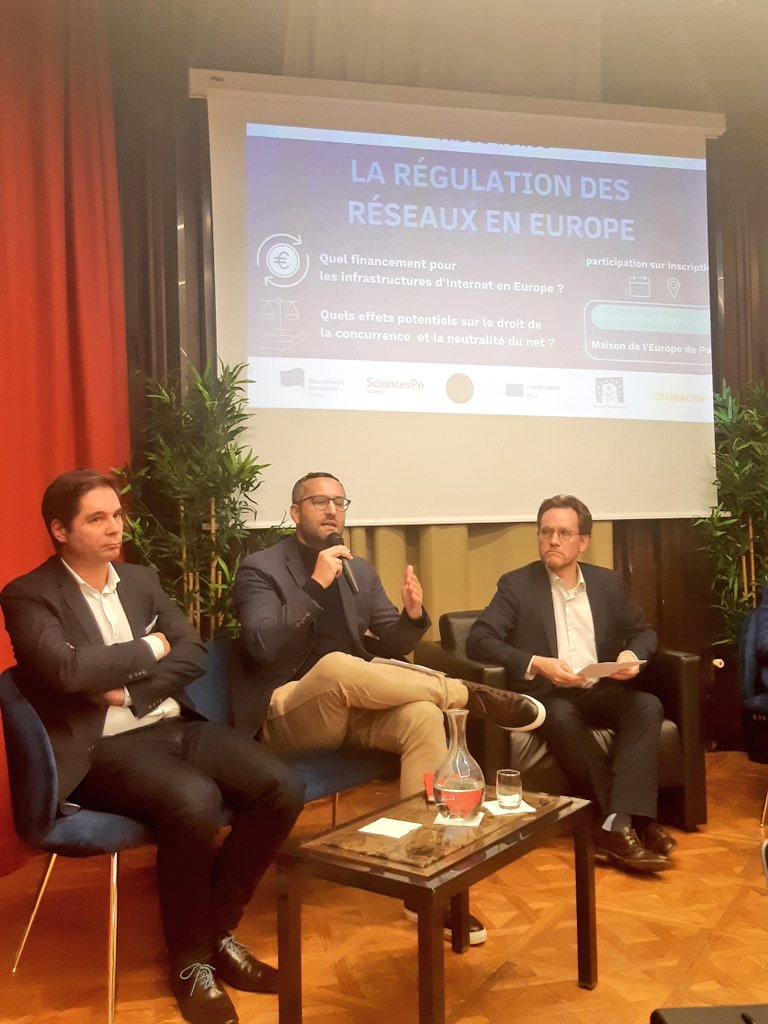 "L'usage des réseaux internet, ce n'est pas un sujet #gafam mais essentiellement audiovisuel. Les utilisateurs consomment avant tout du #streaming et de la #VOD Ce secteur est déjà fortement régulé en France." Thomas Volmer avocat