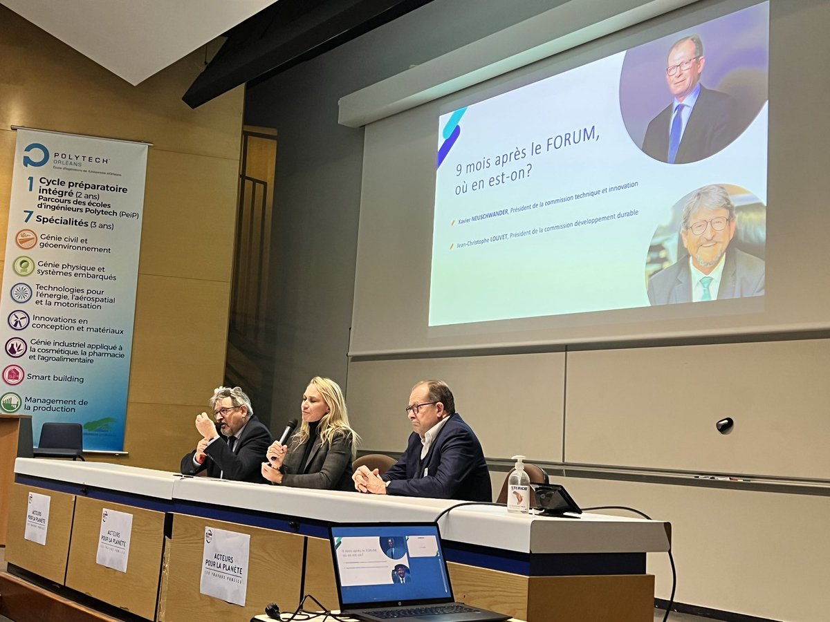 Ce soir <a href="/PolytechOrleans/">Polytech Orléans</a> la <a href="/FRTPCentreVL/">FRTPCentreValdeLoire</a> organise soirée #AvenirTP sur Transition des infrastructures : Quelles compétences ? Message aux élèves ingénieurs de <a href="/neuschwanderxa1/">neuschwander xavier</a> « ne cédez pas à l’anxiété, les solutions existent. Et ce sera à vous de les mettre en œuvre! »👏👏👏