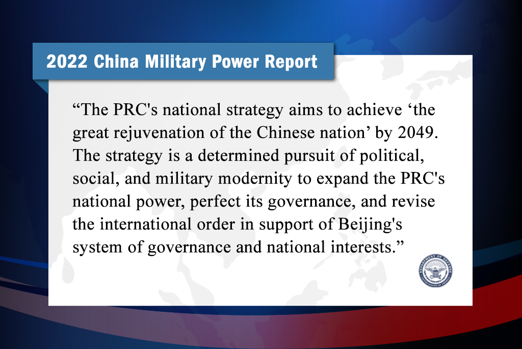 ASD_IndoPacific's tweet photo. First, the CMPR puts PLA modernization efforts into strategic perspective: the PRC wants to transform the international system to favor its own political governance system and interests by expanding its national power. https://t.co/EjNnEVpzkH