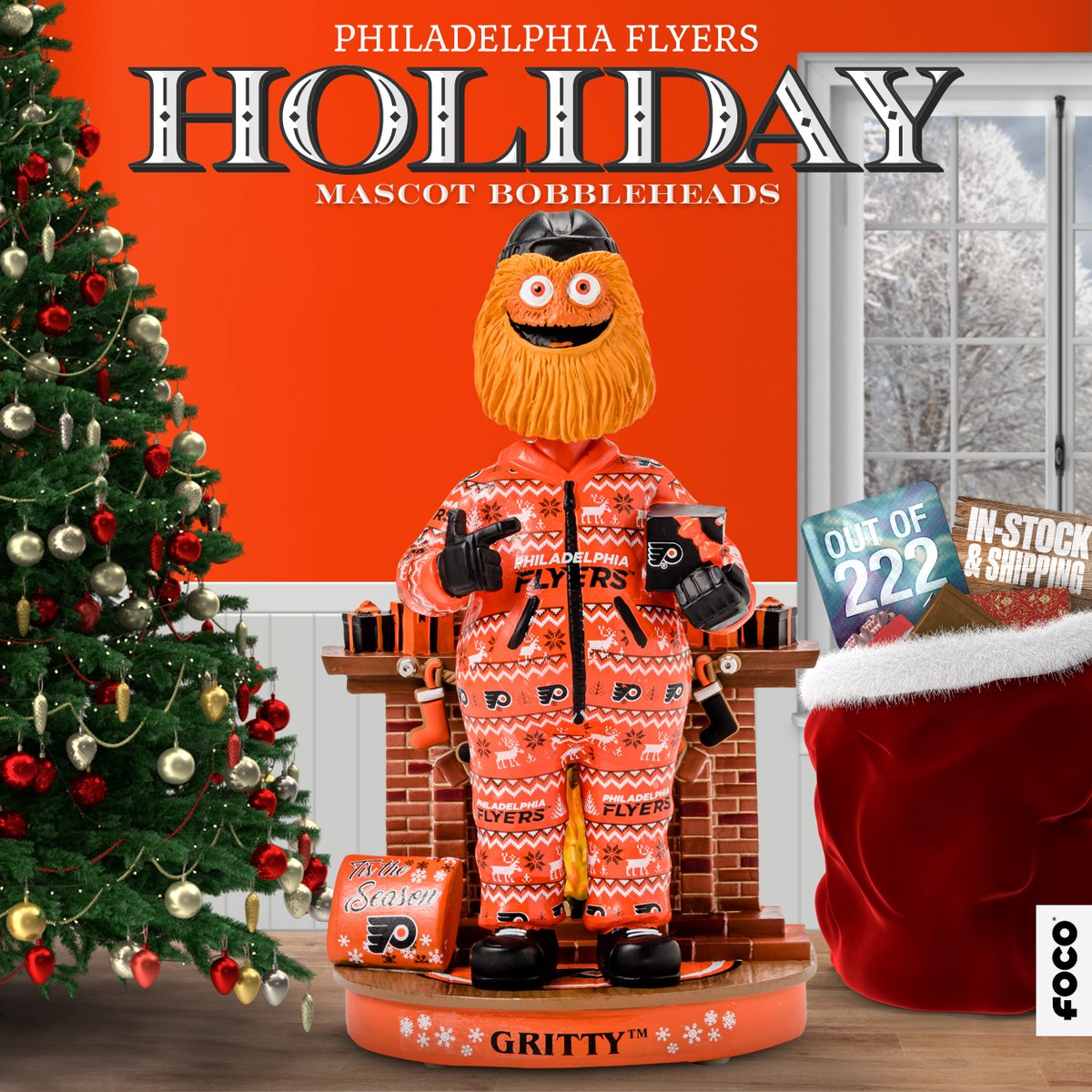 PHLFlyersNation's tweet image. 🚨❗️ #PHLSN GIVEAWAY ❗️🚨

👉Gritty Holiday Pajamas Bobblehead👈

1 lucky #Flyers fan will win!

To win 👇
1) RT this tweet
2) FOLLOW @FOCOusa &amp;amp; @WegENTShop

#FueledByPhilly | #PHLSportsNation

👉Winner announced 12/4-8:00PM EST