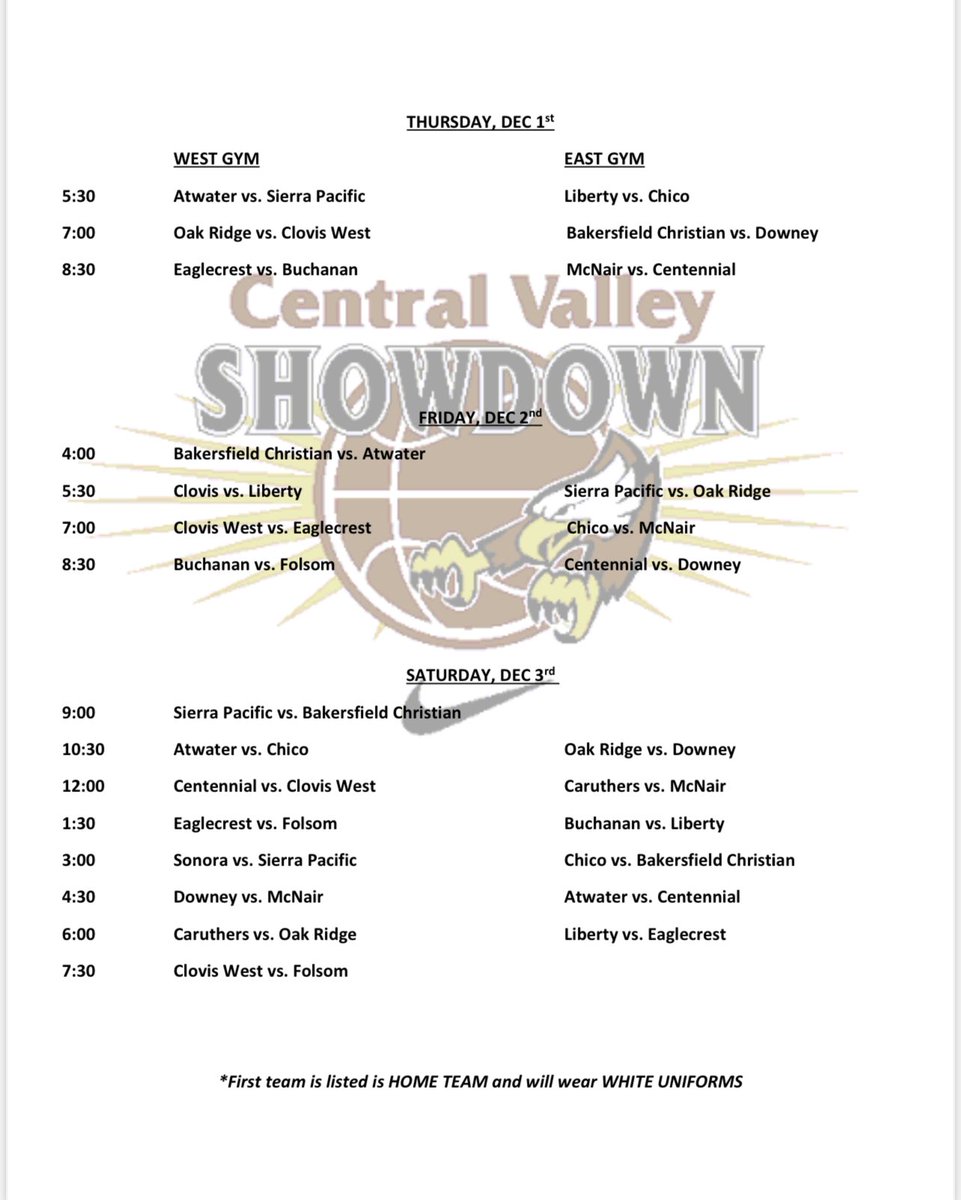 CWGirlsBball's tweet photo. Come check out some of the top 🏀teams in the Valley as well as several of the state’s top 2️⃣5️⃣ at the Nike Central Valley Showdown this Thursday, Friday, Saturday!  See you then! https://t.co/H3RP4I9DVd
