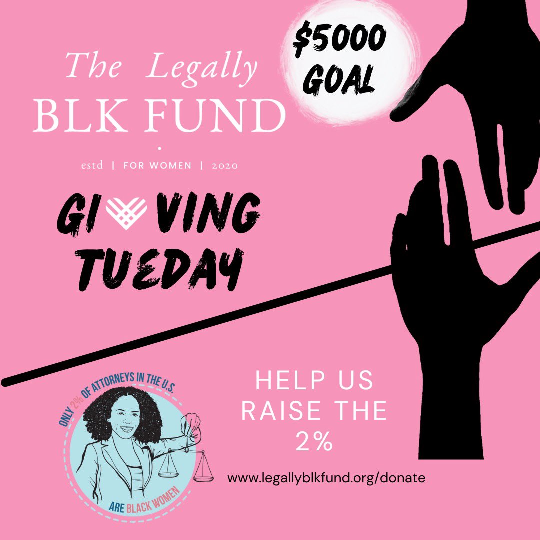 It’s #GivingTuesday! Help us raise funds to provide professional clothing to Black women entering the legal profession.

Visit the link in our bio or legallyblkfund.org/donate to support this new initiative. We are so appreciative of any and all support.