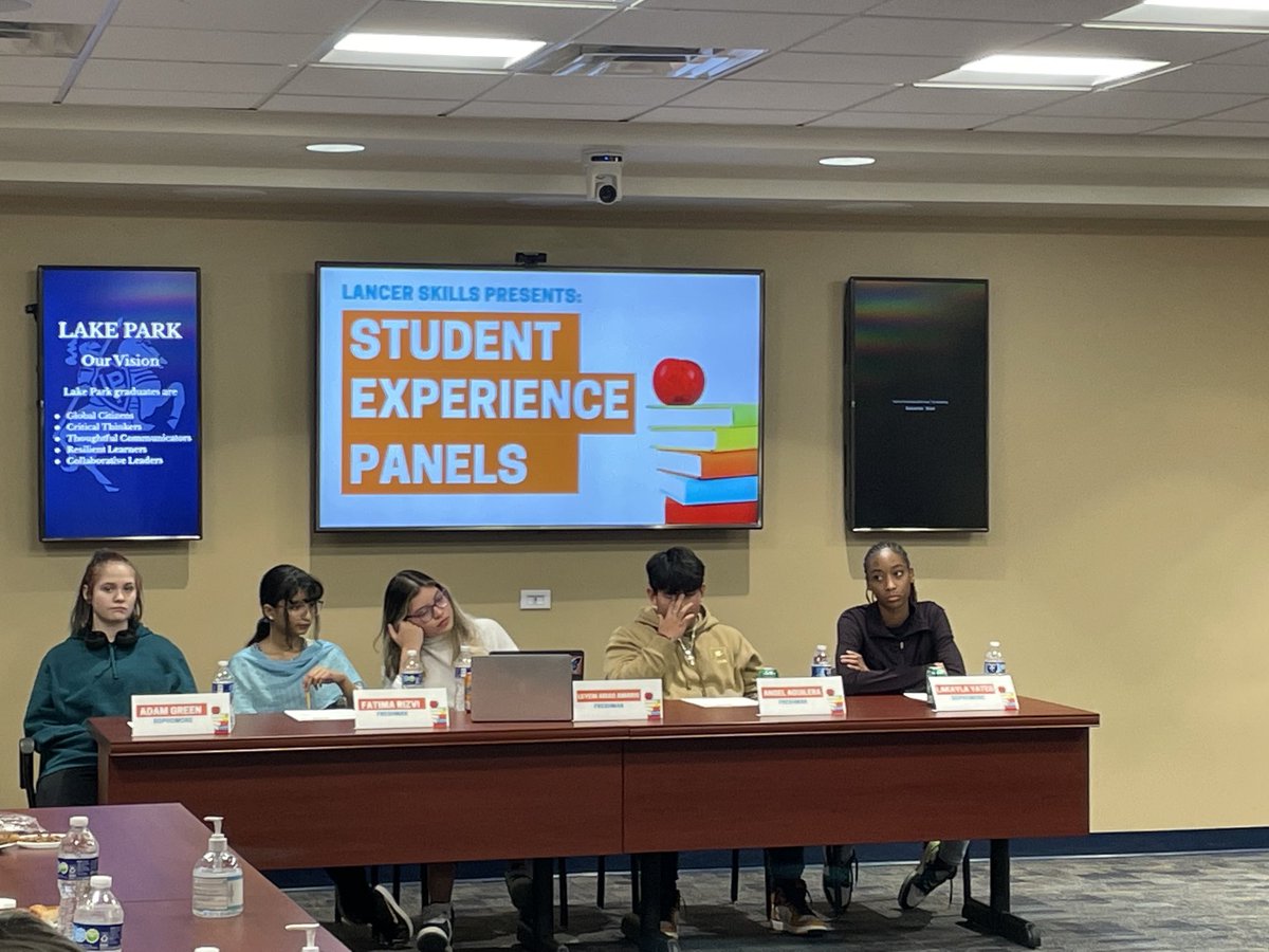 RicoBrode's tweet photo. Today our Lancer Skills team is providing the first of two student panels here at East. Teachers are able to come in and have lunch while they hear the unique perspectives &amp; experiences from our student body! 👂 #LPExcellence #LPCares https://t.co/TLHKVliGzr