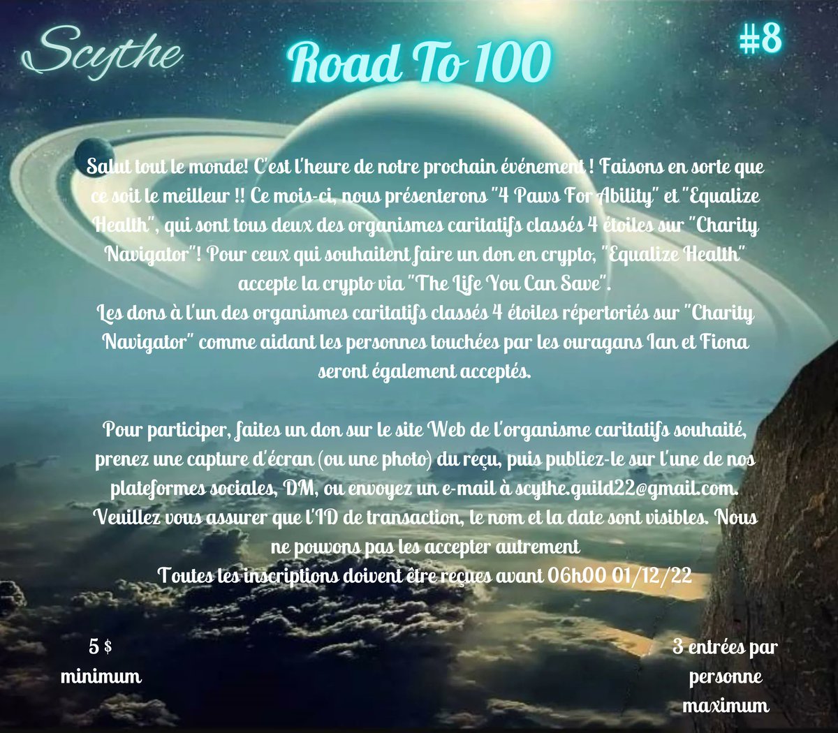 takeroadto100's tweet photo. Thank you @MatteoPrmt for helping us reach the French speaking @staratlas community! https://t.co/5wGfgJTXHT