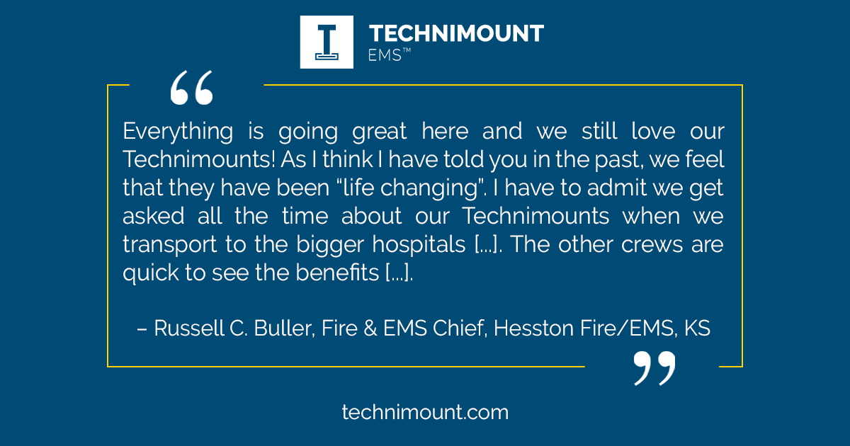 We take pride in our ability to help healthcare providers improve care delivery, which is why customer satisfaction is so important to us. 

Thank you Hesston Fire &amp; EMS for sharing your feedback! We are glad to know that you are satisfied with our solutions!
