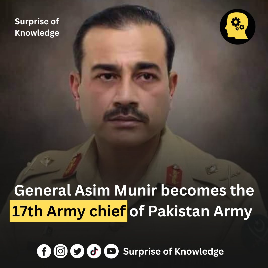 SurpriseOfKnow's tweet photo. #PakistanArmy #pakistanarmyzindabad #changeofcommand #COAS #Pakistan #asimmunir #ArmyChief #ISPR #congratulationspakistan #Extension #وہ_کون_تھا #اپنی_زبان_اردو #AoBaatKarein https://t.co/cDxZmHhw1D