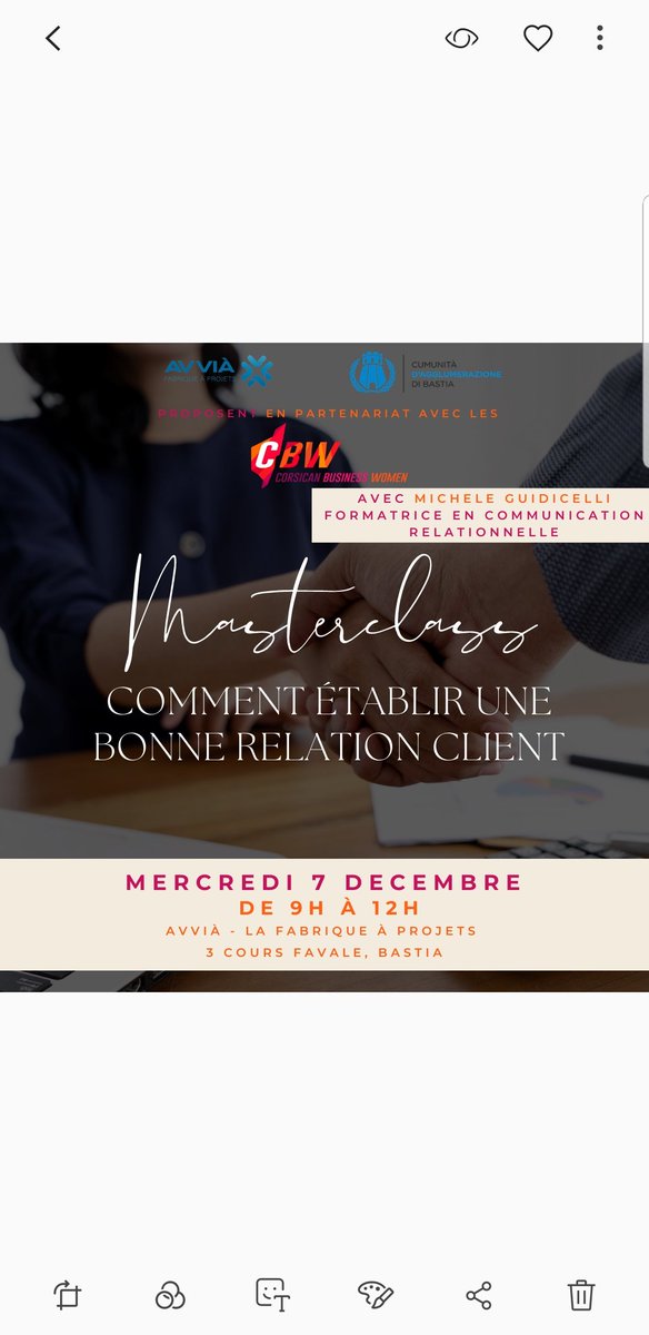 Inscrivez vous à notre prochaine formation gratuite à Bastia