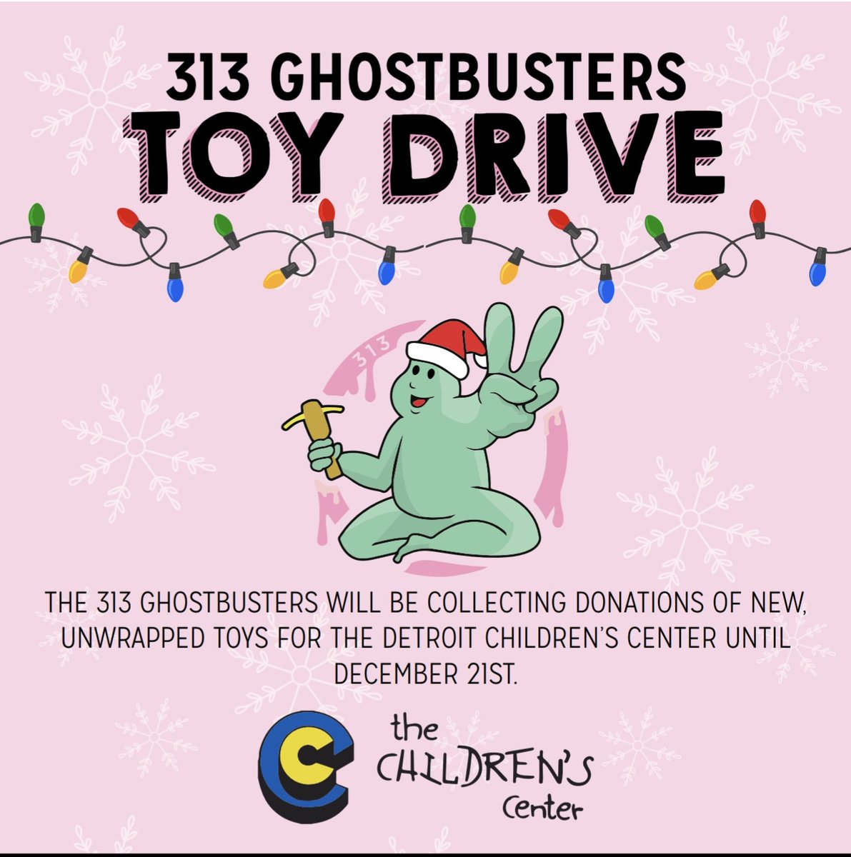 Head over to the Luckenbooth tarot parlor or Pie-Sci Pizza in Detroit and drop off new unwrapped toys for the kids at the Children's center! <a href="/clickondetroit/">ClickOnDetroit</a> <a href="/CityofDetroit/">City of Detroit</a> <a href="/RashidaTlaib/">Rashida Tlaib</a> <a href="/MayorMikeDuggan/">Mayor Mike Duggan</a>