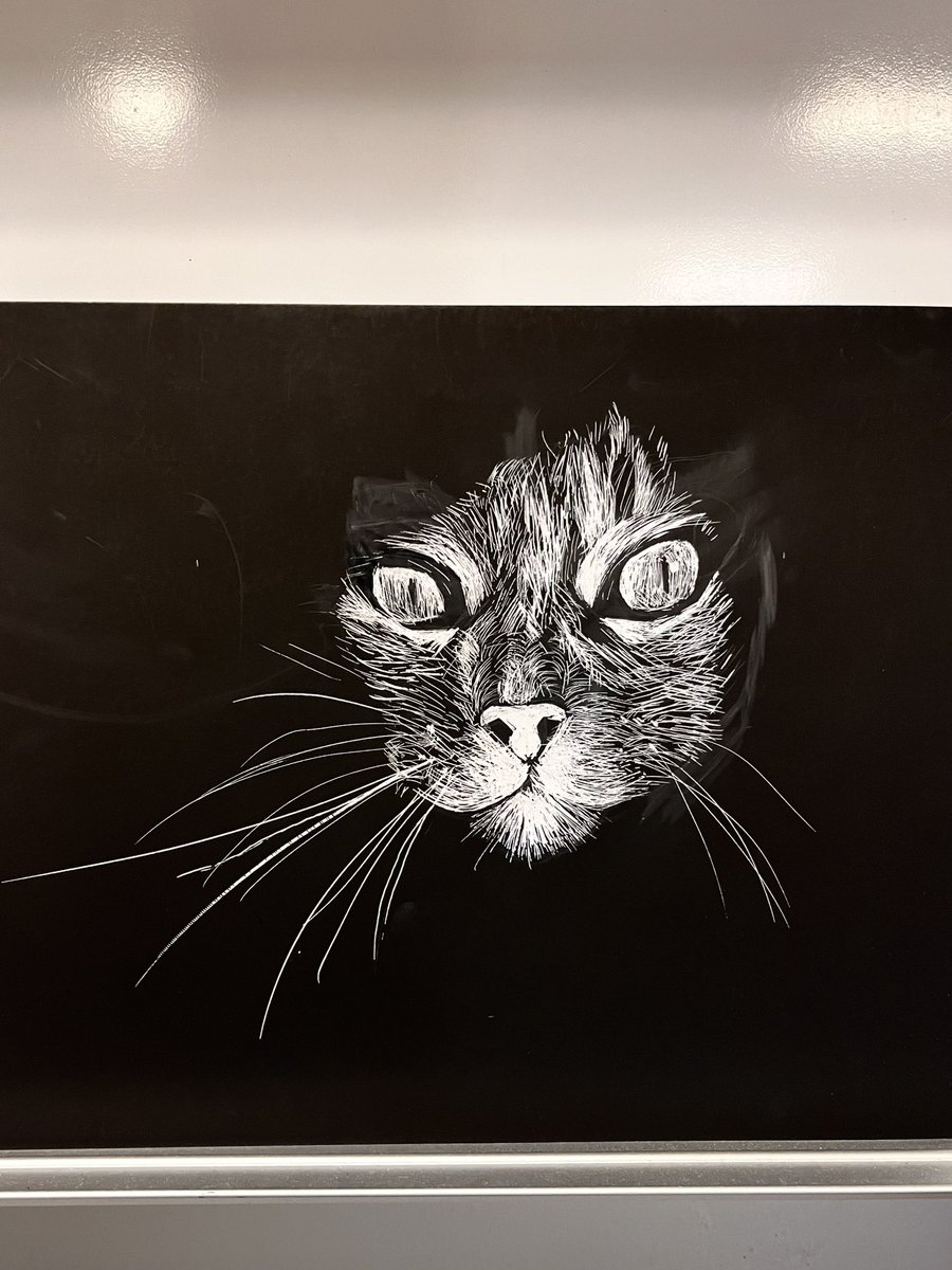 Rouse_art's tweet photo. Art 1 has been busy crushing the subtractive method of achieving values in scratchboard! #1Rouse #RaiderCreatives  #LeanderFineArts #studentwork https://t.co/QULmTGEna9