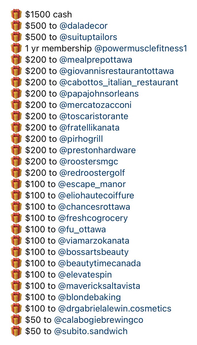 Faces Magazine (@facesottawa) on Twitter photo 🎄$6000 Holiday Contest: RT + Follow <a href="/redroostergolf/">Red Rooster Golf</a> for your chance to win this Holiday Prize Package worth $6000: $1500 in cash💰 + gift cards to great local businesses that generously donated them 🎁🎅 #ottawa #facesottawa 🎄$6000 Holiday Contest: RT + Follow <a href="/redroostergolf/">Red Rooster Golf</a> for your chance to win this Holiday Prize Package worth $6000: $1500 in cash💰 + gift cards to great local businesses that generously donated them 🎁🎅 #ottawa #facesottawa
