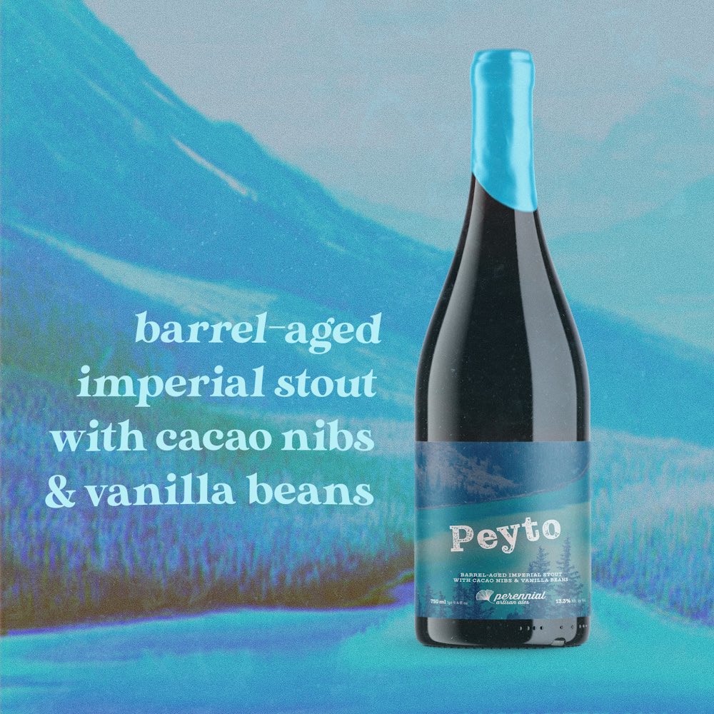 Peyto Our new barrel-aged imperial stout with cacao nibs & vanilla beans *contains lactose* Enter to win a bottle via @get_oznr 🏔️Enter until 12/1 at 10AM 🏔️Pick up 12/1 - 12/14 🏔️Brewery location only