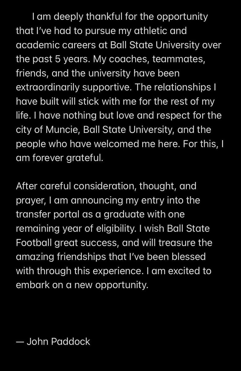John_Paddock5's tweet image. Thank you, Ball State!! My recruitment is open💪