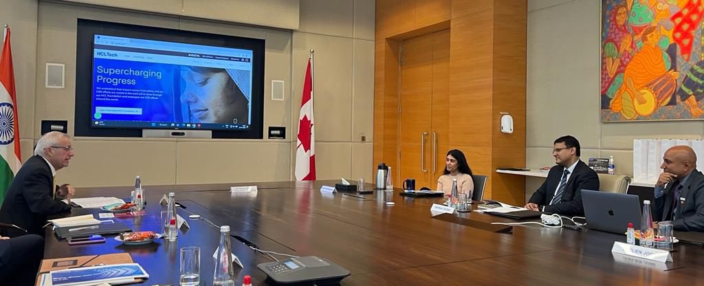 In 2021 <a href="/hcltech/">HCLTech</a> expanded into #Ontario with a new global delivery centre.

Since then they have grown from 500 to 1,500 employees.

While on our #OnTradeMission, we had a chance to meet with them and discuss their plans for the future.
 
Thank you HCL for choosing Ontario!