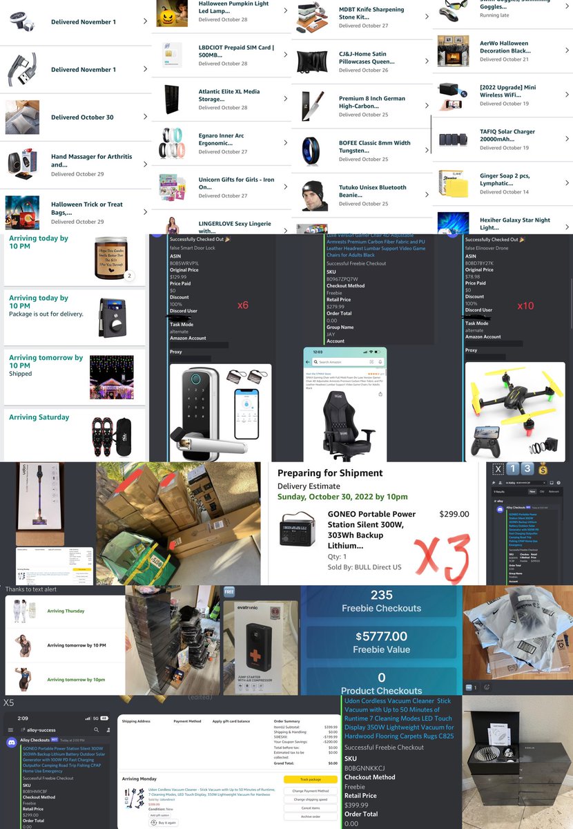 CeaselessCooks's tweet photo. And who doesn’t love freebies? 

Here’s a small taste of just some of our freebies that members have hit in October. Drones, gaming chairs, electric door locks, expensive batteries and generators, and so much more all 100% FREE https://t.co/N2N9UVkmRA