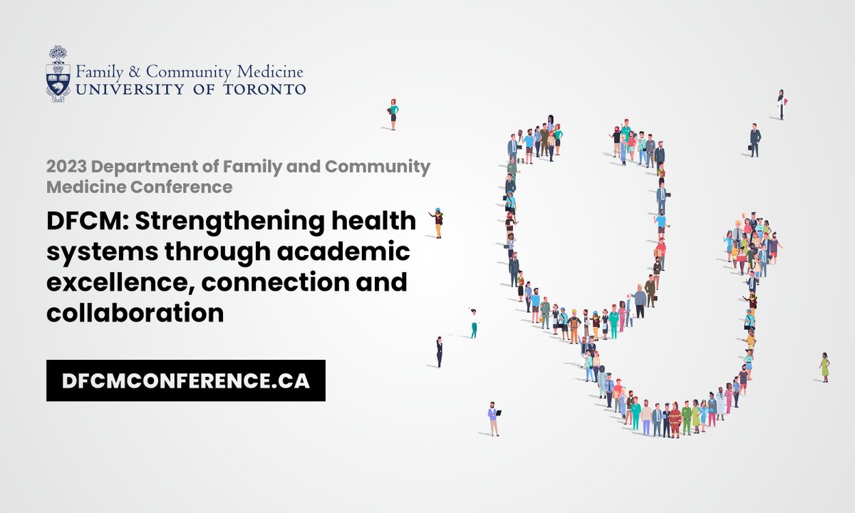 UofTFamilyMed's tweet image. We are excited to announce the 2023 DFCM Conference with the theme "DFCM: Strengthening health systems through academic excellence, connection and collaboration." 

📌Save the dates: May 11&amp;amp;12, 2023

📢Call for abstracts now open! For more info, visit: dfcmconference.ca