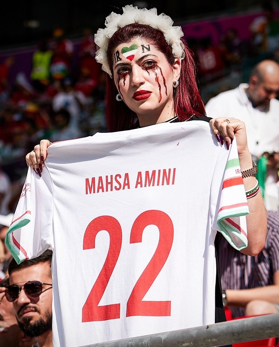 AlinejadMasih's tweet photo. Qatar are collaborating with Iranian oppressive regime. They're stopping pro-democracy Iranians at World Cup if they hold the sign of #MahsaAmini or “Woman, life, Freedom”
The Iranian nation is fighting for its dignity to free itself from the clutches of the Islamist Regime. https://t.co/MUHu2E4wFx