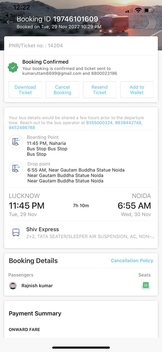 MacUttam's tweet photo. @Paytmcare @Paytmcare @PaytmAshaKiran dear paytm I’ve booked a ticket today for travelling LKO to noida but bus operator is saying there is no bus now mai 1 ghante bhatak rha hun https://t.co/UZHUhDjHEm